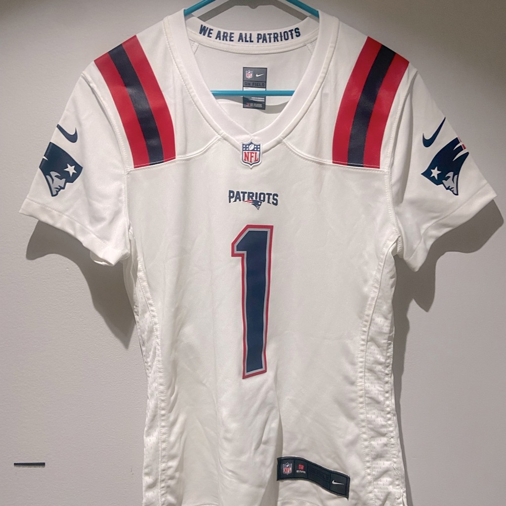Can Newton Patriots away jersey